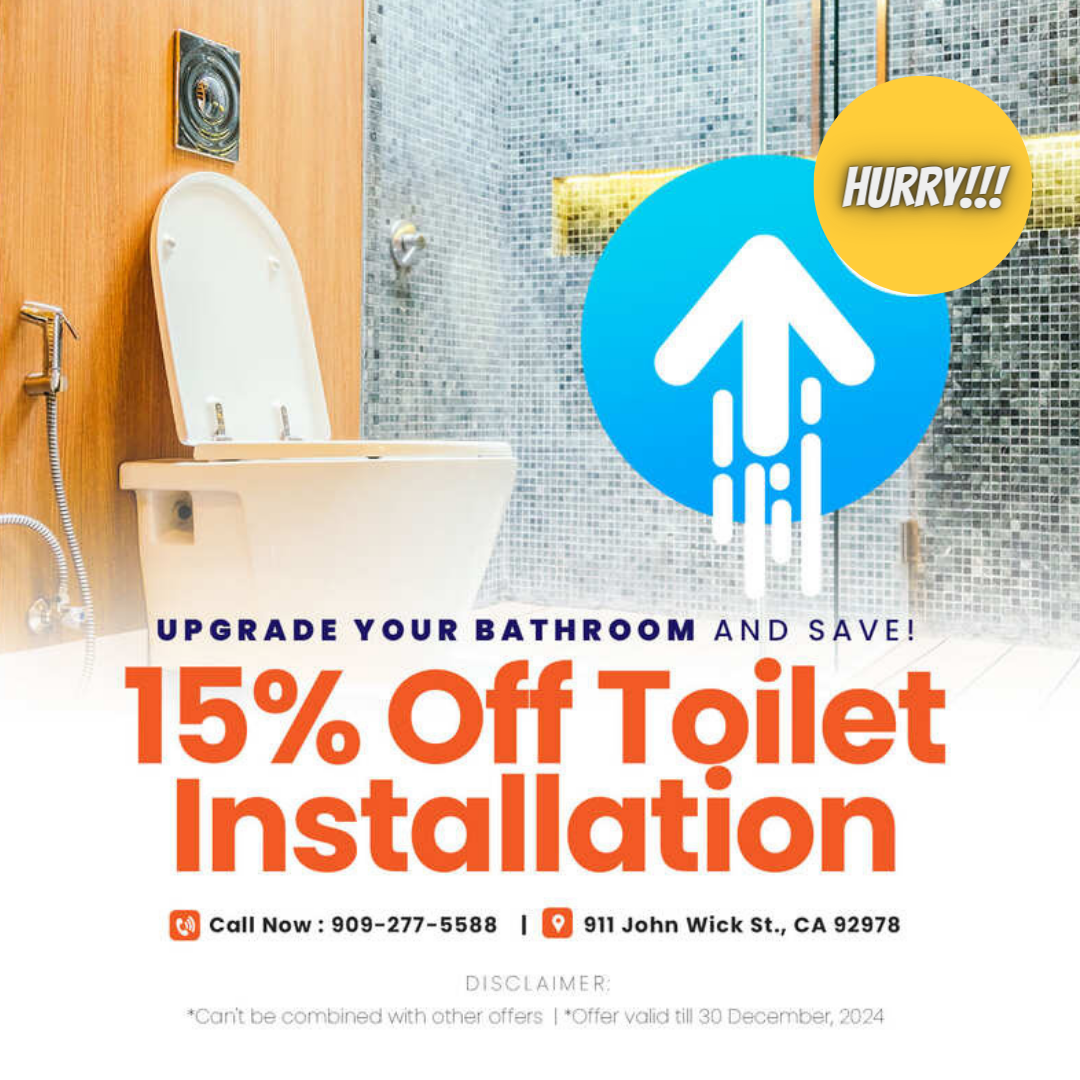 Save 15% on Toilet Installation Service